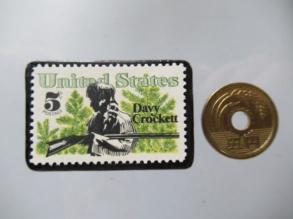 アメリカ　切手ブローチ5478 3枚目の画像