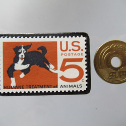 アメリカ　切手ブローチ5487 3枚目の画像