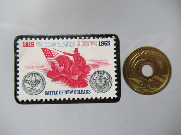 アメリカ　切手ブローチ5491 3枚目の画像
