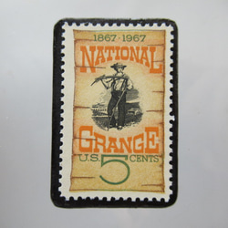 アメリカ　切手ブローチ5498 1枚目の画像