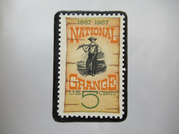 アメリカ　切手ブローチ5498 1枚目の画像