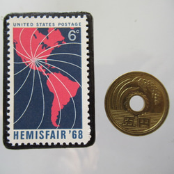 アメリカ　切手ブローチ5508 3枚目の画像