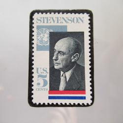 アメリカ　切手ブローチ5510 1枚目の画像