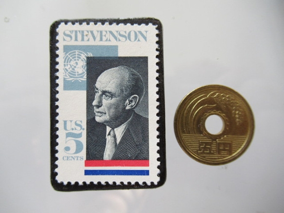 アメリカ　切手ブローチ5510 3枚目の画像