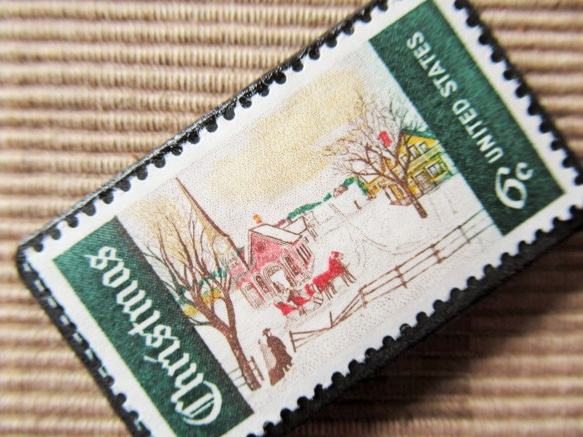 美國聖誕節郵票胸針5600 第2張的照片