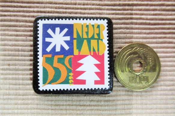 荷蘭聖誕郵票胸針5642 第3張的照片
