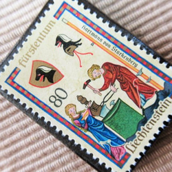 リヒテンシュタイン　クリスマス切手ブローチ5710 2枚目の画像