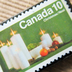 カナダ　クリスマス切手ブローチ 5759 2枚目の画像