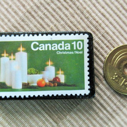 カナダ　クリスマス切手ブローチ 5759 3枚目の画像