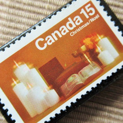 カナダ　クリスマス切手ブローチ 5760 2枚目の画像