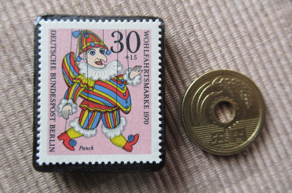 ドイツ　切手ブローチ　5990 3枚目の画像
