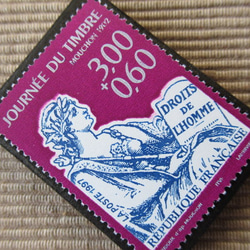 フランス　 切手ブローチ 6052 2枚目の画像