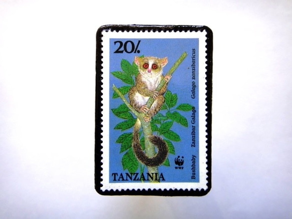 タンザニア1989年　切手ブローチ813 1枚目の画像