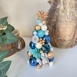 卓上ツリー　ブルー・クリスマスツリー(113)　 Creema限定クリスマス2021 3枚目の画像
