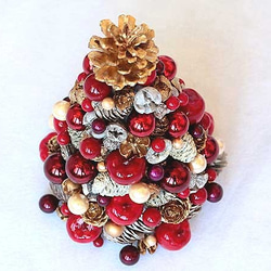 艶めく・クリスマスツリー　赤　レッド　りんご（109）　Creema限定クリスマス2021 2枚目の画像