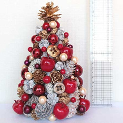 艶めく・クリスマスツリー　赤　レッド　りんご（109）　Creema限定クリスマス2021 5枚目の画像