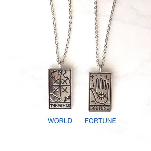 タロットカードのネックレス 4種類 長さ変更無料 Tarot card necklace