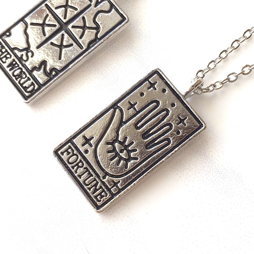 タロットカードのネックレス 4種類 長さ変更無料 Tarot card necklace