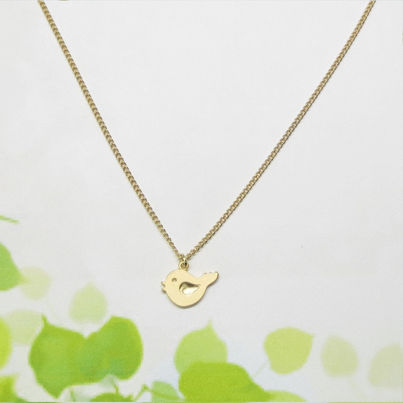 歌う鳥さんのネックレス　singing bird necklace 2枚目の画像