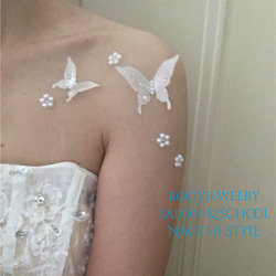 素肌に貼るアクセサリー ボディジュエリーシール ウェディングドレス マタニティフォト 新しいアクセサリー 1枚目の画像