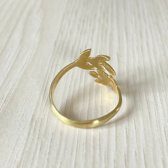 指輪：オリーブの葉 3枚目の画像