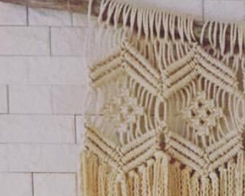 マクラメタペストリー オーダー商品 タペストリー・壁掛け indigo.deco