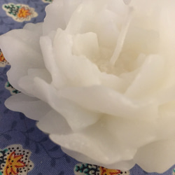 薔薇のフローティングキャンドル White 2枚目の画像