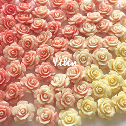 シェルフラワー(ミックス Y007)☆薔薇•大☆10個セット☆再再販 3枚目の画像
