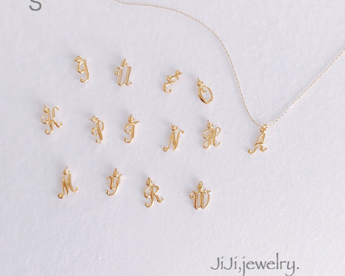 ネックレス スタージュエリー イニシャル S 18K スタージュエリー