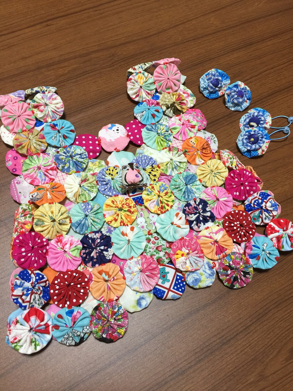 P花柄ヨーヨーキルト（50個） おいしい