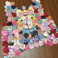 ❤︎ハンドメイド/カラフルヨーヨーキルトベスト160サイズ＋フクロウ