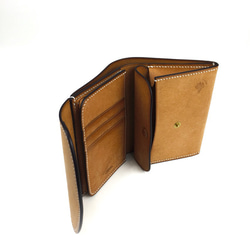 イタリアンレザー プエブロ 三つ折り財布 2枚目の画像