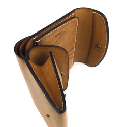 イタリアンレザー プエブロ 三つ折り財布 4枚目の画像