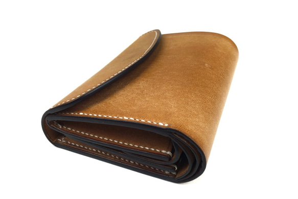 イタリアンレザー プエブロ 三つ折り財布 5枚目の画像