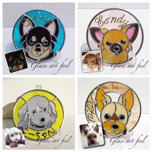 ★ペットのイラスト オーダーメイド作品 アクリル画 額付 ペット似顔絵(額入り)