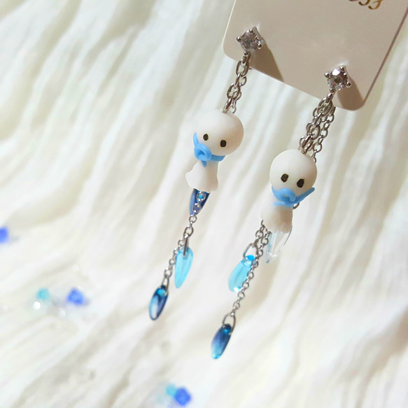 てるてる坊主のピアス てるてる坊主のピアス ピアス（その他） Katakuri. 通販 6451807