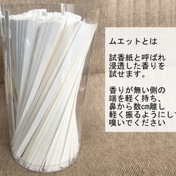 【香りのお試し★送料無料】ムエット(試香紙)３枚セット 最大３種類選べます　 3枚目の画像