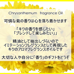 NOTO　菊アロマオイル１０ml　CHRYSANTHEMUM　キクの香りを再現 グリーンフローラル 2枚目の画像