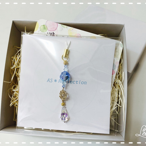 ✴︎香る✴︎お月さまと星が可愛い♡スワロフスキー ストラップ