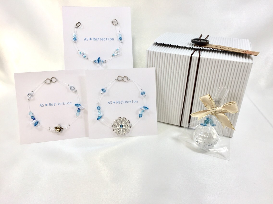 きらきら❤スワロフスキーサンキャッチャーセット✳︎ Star-blue