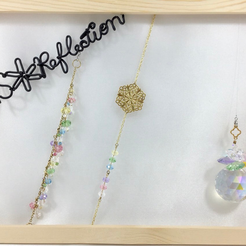 豪華！スワロフスキーサンキャッチャーセット ✳︎ JalaJala-Gold サン