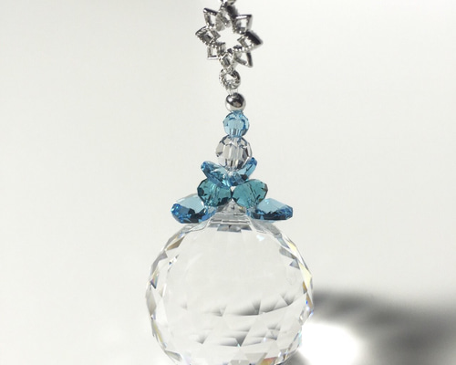 値下げ‼️スワロフスキーの逸品‼️希少品‼️クリスタル多面体ボール　サンキャッチャー 1_aabbe1119351ce87d7fa782be50b