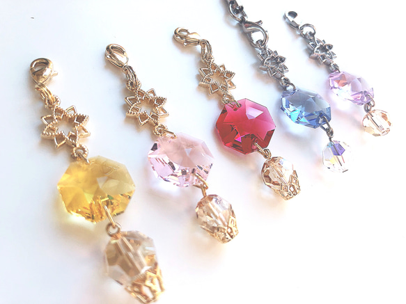 小物に付けてほっこり❤スワロフスキーストラップ その他素材 twinkle