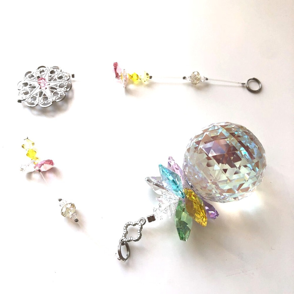さーちん様♡*.スワロフスキー♡シャンデリア風サンキャッチャー♡2点♡ 楽天市場】八角形 スワロフスキー パーツ 8116【14mm 二つ穴】1