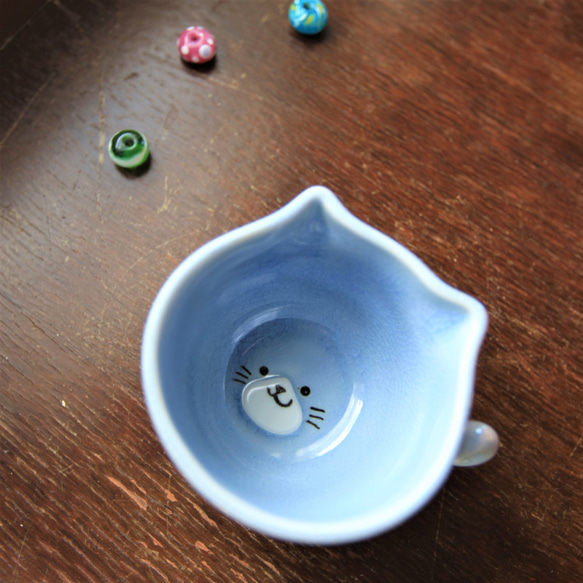 めるmonちゃんカップ「水色めるmon」 1枚目の画像