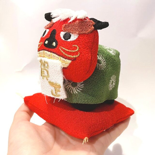 下げ飾り -獅子舞 正月- — ちりめん細工館 公式オンラインショップ