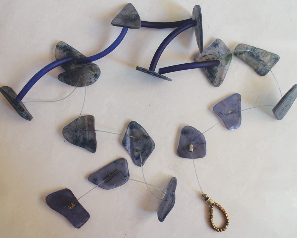 3way 4way 5way... アクセサリーストラップ（ブルー）