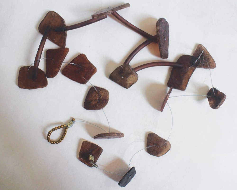 3way 4way 5way... アクセサリーストラップ（ブラウン）