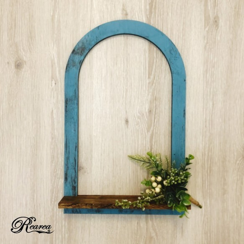 アートフレーム ウォールシェルフ アンティーク風 木製 棚 インテリア