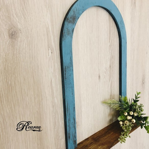 アートフレーム ウォールシェルフ アンティーク風 木製 棚 インテリア